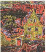 Ernst Ludwig Kirchner Green house oil painting artist